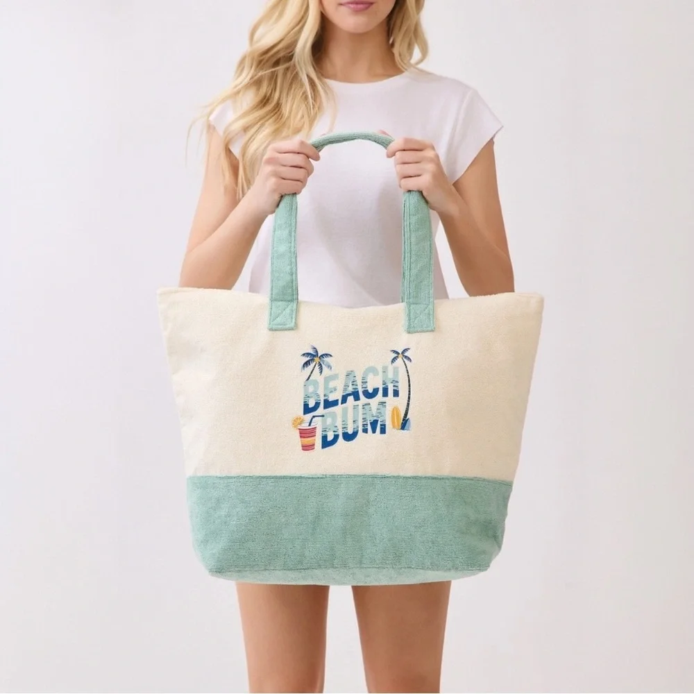 Beach Bum Terry Tote Bag - Picture 6 of 8